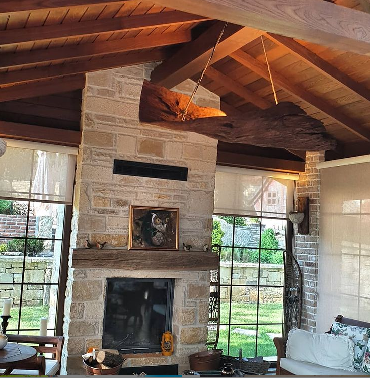 TAŞ DUVAR ŞÖMİNE UYGULAMAMIZ